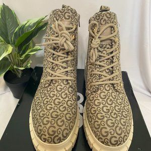 GBG Los Angeles Women's Ivey Casual Combat Bootie-Taupe-Size10 Med